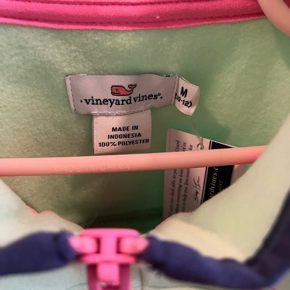Vineyard Vines Bright Green Quarter Zip Fleece